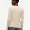 Cardigan en maille torsadée