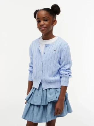Cardigan en maille torsadée pour enfant
