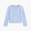 Cardigan en maille torsadée pour enfant