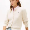 Cardigan léger à mailles torsadées