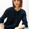 Cardigan léger à mailles torsadées
