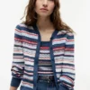 Cardigan léger à mailles torsadées