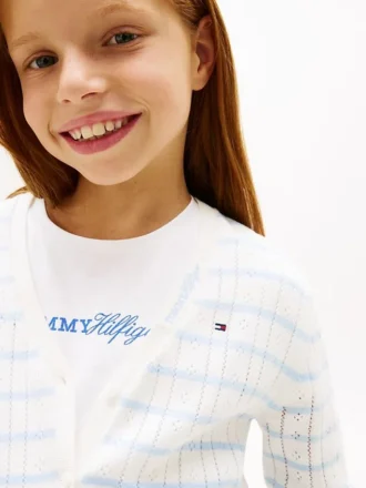 Cardigan pointelle pour enfant