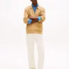 Cardigan polo zippé en maille torsadée