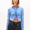 Cardigan rayé ajusté Tommy Jeans Cardigan rayé ajusté Tommy Jeans