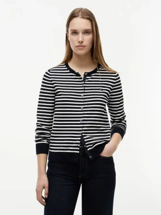 Cardigan rayé léger