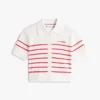 Cardigan à rayures et bords-côtes pour enfant Cardigan à rayures et bords-côtes pour enfant