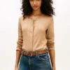 Cardigan-T-shirt en pointelle