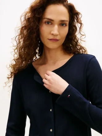 Cardigan-T-shirt en pointelle