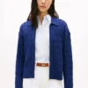 Cardigan zippé à mailles torsadées et coupe carrée