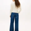 Cardigan zippé à mailles torsadées et coupe carrée