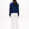 Cardigan zippé à mailles torsadées et coupe carrée