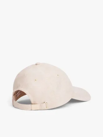 Casquette de baseball en lin mélangé avec logo monogramme