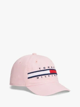 Casquette de baseball pour enfant avec logo à rayures et drapeau
