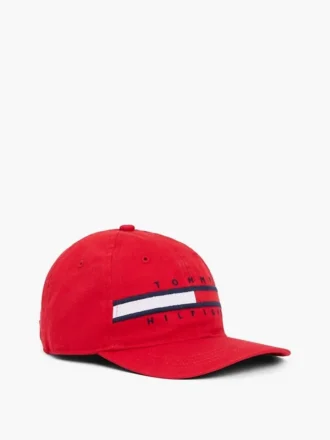 Casquette de baseball pour enfant avec logo à rayures et drapeau