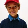Casquette de baseball pour enfants avec logo drapeau brodé