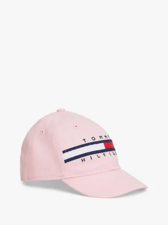Casquette de baseball à rayures et logo pour bébés