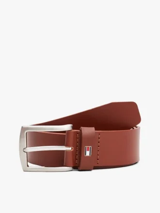 Ceinture en cuir avec boucle drapeau