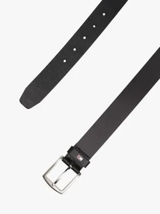 Ceinture en cuir avec boucle drapeau