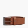 Ceinture en cuir avec logo drapeau sur toute la surface Ceinture en cuir avec logo drapeau sur toute la surface