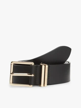 Ceinture en cuir à boucle carrée