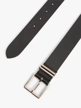 Ceinture en cuir à boucle carrée