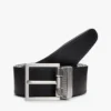 Ceinture en cuir à boucle carrée réversible Ceinture en cuir à boucle carrée réversible