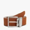 Ceinture en cuir à boucle carrée réversible Ceinture en cuir à boucle carrée réversible