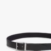 Ceinture en cuir à boucle carrée réversible Ceinture en cuir à boucle carrée réversible