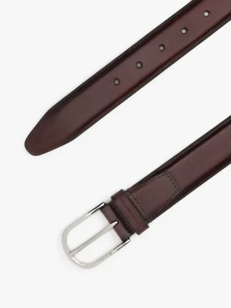 Ceinture en cuir à boucle ronde
