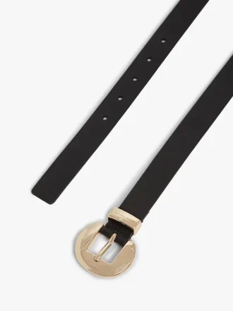 Ceinture en cuir à boucle ronde