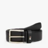 Ceinture en cuir grainé à boucle carrée Ceinture en cuir grainé à boucle carrée