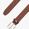 Ceinture en cuir grainé à boucle carrée Ceinture en cuir grainé à boucle carrée