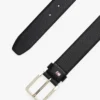 Ceinture en cuir grainé à boucle carrée Ceinture en cuir grainé à boucle carrée