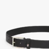 Ceinture en cuir grainé à boucle carrée Ceinture en cuir grainé à boucle carrée