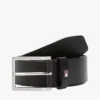 Ceinture en cuir lisse à boucle carrée Ceinture en cuir lisse à boucle carrée