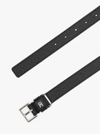 Ceinture en cuir à monogramme intégral