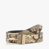 Ceinture en cuir à motif serpent Ceinture en cuir à motif serpent