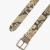 Ceinture en cuir à motif serpent Ceinture en cuir à motif serpent