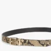 Ceinture en cuir à motif serpent Ceinture en cuir à motif serpent