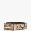 Ceinture en cuir à motif serpent Ceinture en cuir à motif serpent
