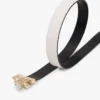 Ceinture en cuir réversible à boucle monogramme Ceinture en cuir réversible à boucle monogramme