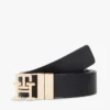 Ceinture en cuir réversible à boucle monogramme Ceinture en cuir réversible à boucle monogramme