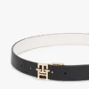 Ceinture en cuir réversible à boucle monogramme Ceinture en cuir réversible à boucle monogramme