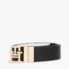Ceinture en cuir réversible à boucle monogramme Ceinture en cuir réversible à boucle monogramme