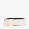 Ceinture en cuir réversible à boucle monogramme Ceinture en cuir réversible à boucle monogramme