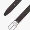 Ceinture en cuir réversible à boucle ronde Ceinture en cuir réversible à boucle ronde