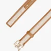 Ceinture en toile à bordure contrastée et boucle logo Ceinture en toile à bordure contrastée et boucle logo