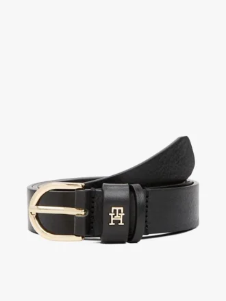 Ceinture fine en cuir monogrammée Ceinture fine en cuir monogrammée