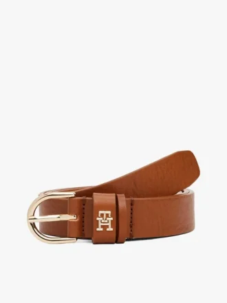 Ceinture fine en cuir monogrammée Ceinture fine en cuir monogrammée